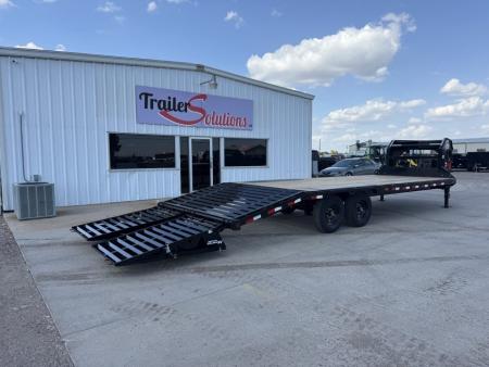 New 2027 PJ Trailers 25' x 102" 7000LB Axles Flatbed Trailer
