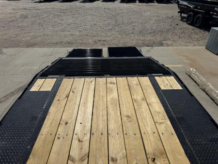 New 2027 PJ Trailers 25' x 102" 7000LB Axles Flatbed Trailer