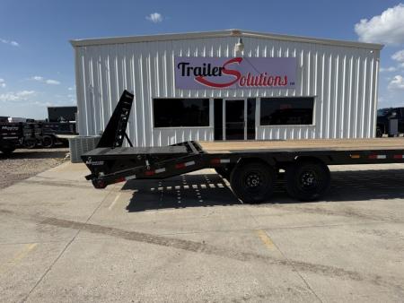 New 2027 PJ Trailers 25' x 102" 7000LB Axles Flatbed Trailer