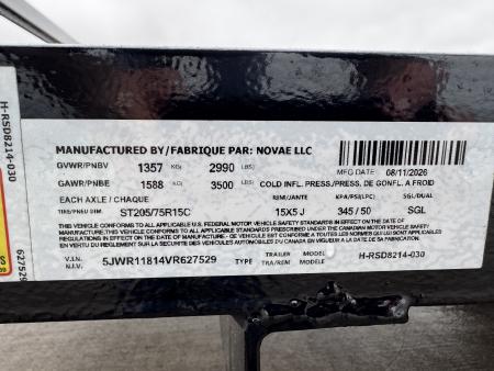 New 2027 H&H Trailers RSD8214-030 Utility Trailer