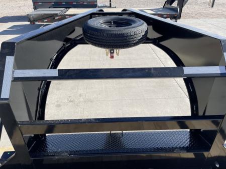 New 2027 PJ Trailers 30' X 102" Flatdeck 5' Dovetail With Monster Ramps Flatbed Trailer