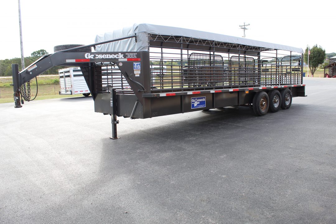Used 2022 Gooseneck Trailer MFG STOCK Stock / Stock Combo Trailer