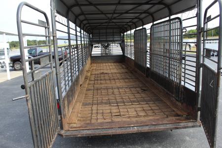 Used 2022 Gooseneck Trailer MFG STOCK Stock / Stock Combo Trailer