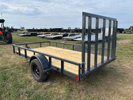 New 2027 Lamar 77x12 Single Axle Utility w/ 4' Ramp Gate