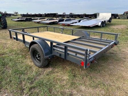 New 2027 Lamar 77x12 Single Axle Utility w/ 4' Ramp Gate