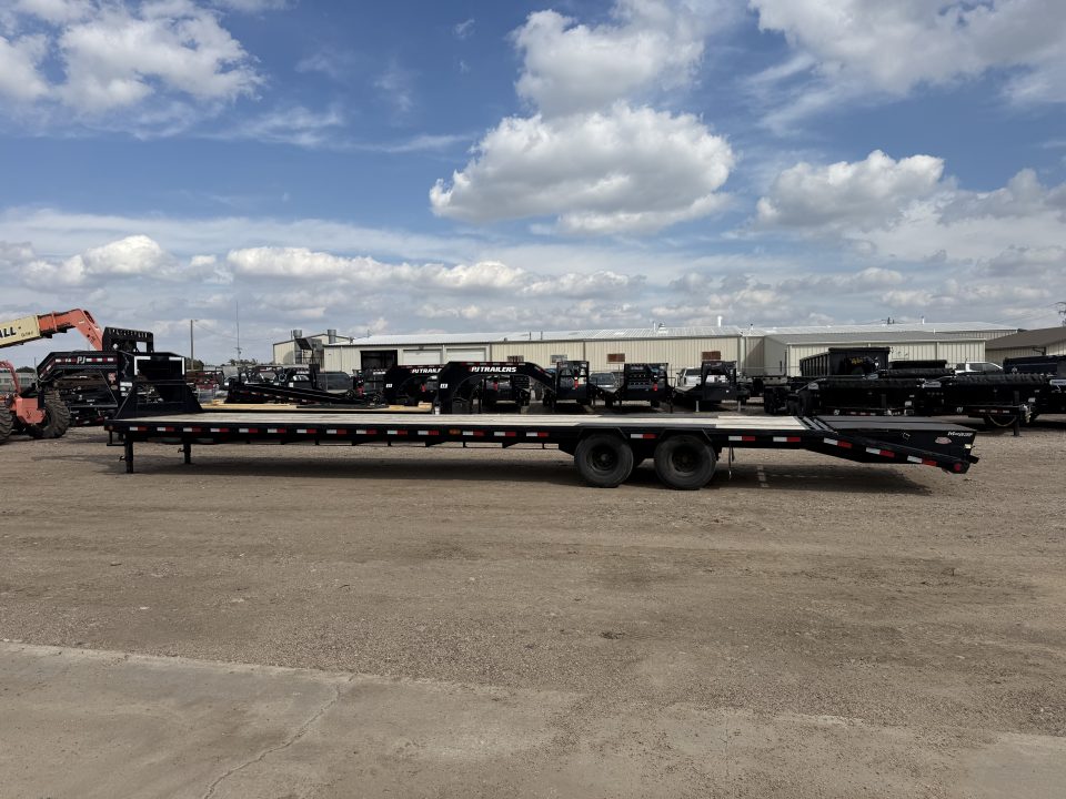 Used 2020 PJ Trailers 40' X 102" With Monster Ramps Flatbed Trailer