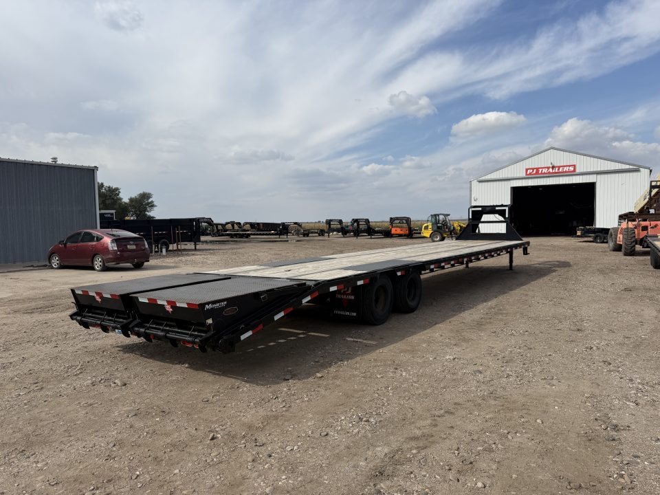 Used 2020 PJ Trailers 40' X 102" With Monster Ramps Flatbed Trailer