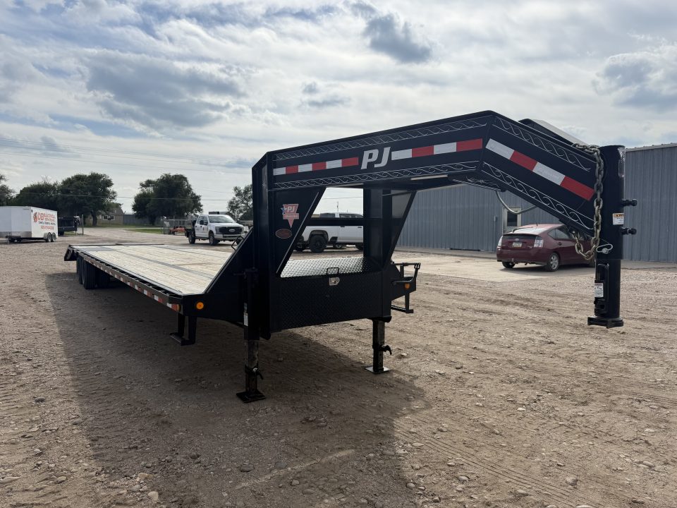 Used 2020 PJ Trailers 40' X 102" With Monster Ramps Flatbed Trailer