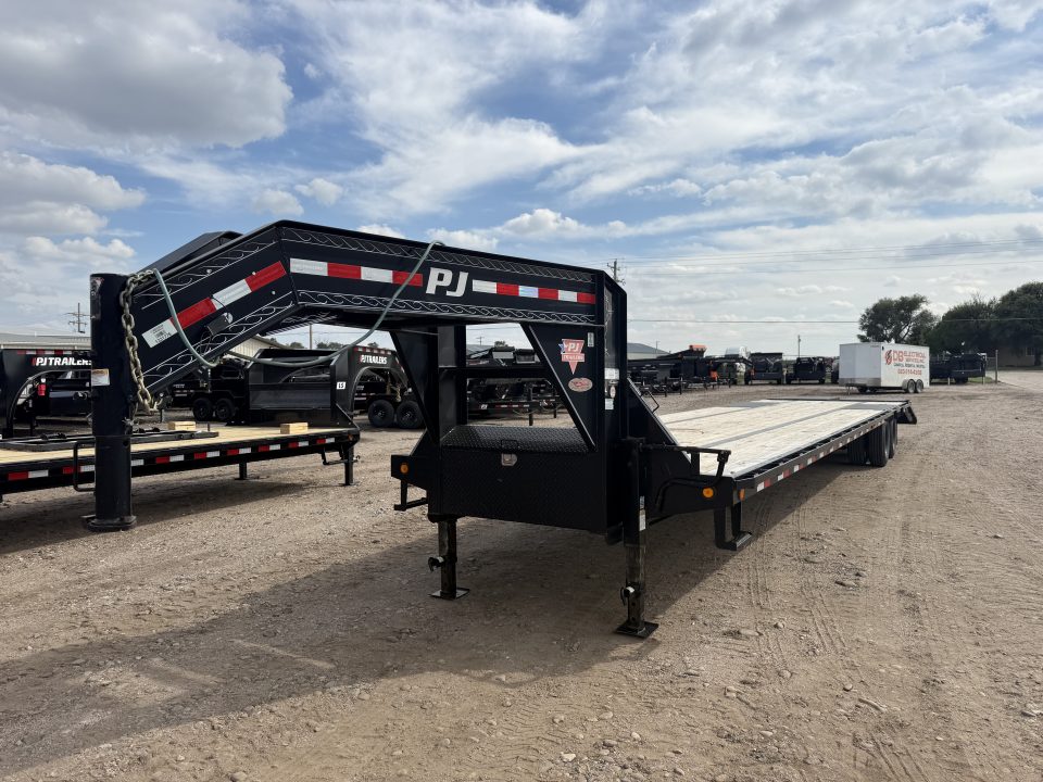 Used 2020 PJ Trailers 40' X 102" With Monster Ramps Flatbed Trailer