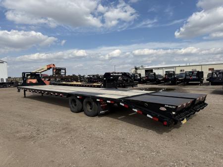 Used 2020 PJ Trailers 40' X 102" With Monster Ramps Flatbed Trailer