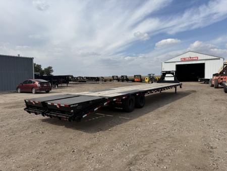 Used 2020 PJ Trailers 40' X 102" With Monster Ramps Flatbed Trailer