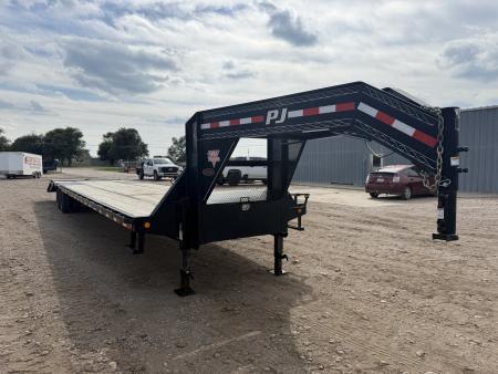Used 2020 PJ Trailers 40' X 102" With Monster Ramps Flatbed Trailer
