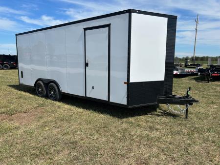 New 2027 Rock Solid 8.5x20 Tandem 10K Cargo w/ 7' Interior Height, .080 Exterior, & Ramp Door