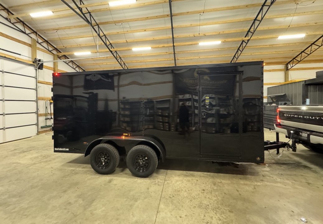 New 2027 PowerLine Cargo 7x16TA Barn Door Cargo / Enclosed Trailer