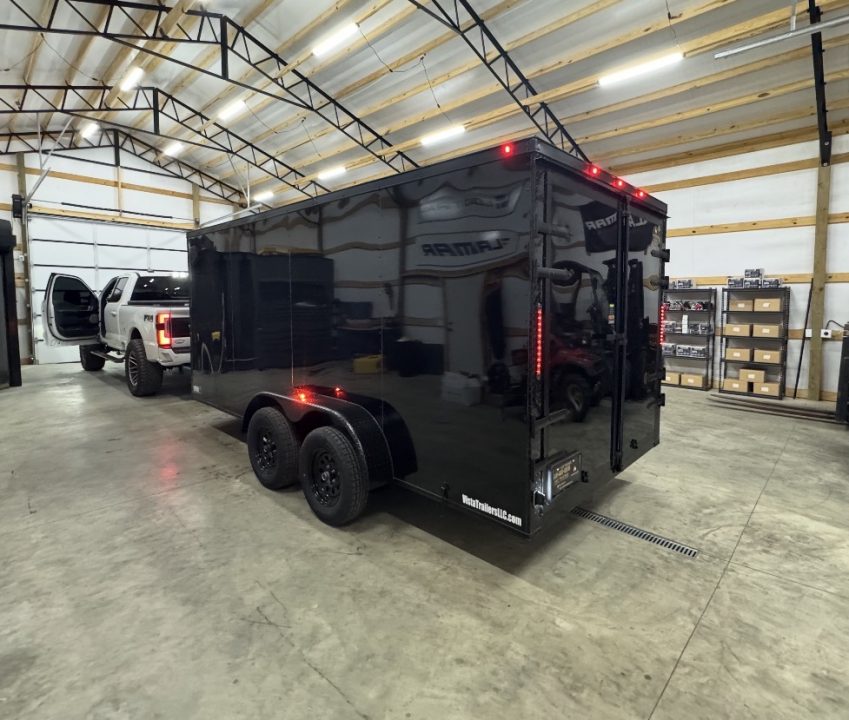 New 2027 PowerLine Cargo 7x16TA Barn Door Cargo / Enclosed Trailer