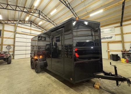 New 2027 PowerLine Cargo 7x16TA Barn Door Cargo / Enclosed Trailer