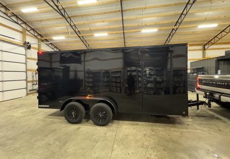 New 2027 PowerLine Cargo 7x16TA Barn Door Cargo / Enclosed Trailer
