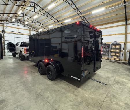 New 2027 PowerLine Cargo 7x16TA Barn Door Cargo / Enclosed Trailer