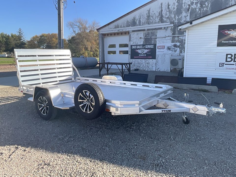 New 2027 Aluma 7712H-STG Utility Trailer