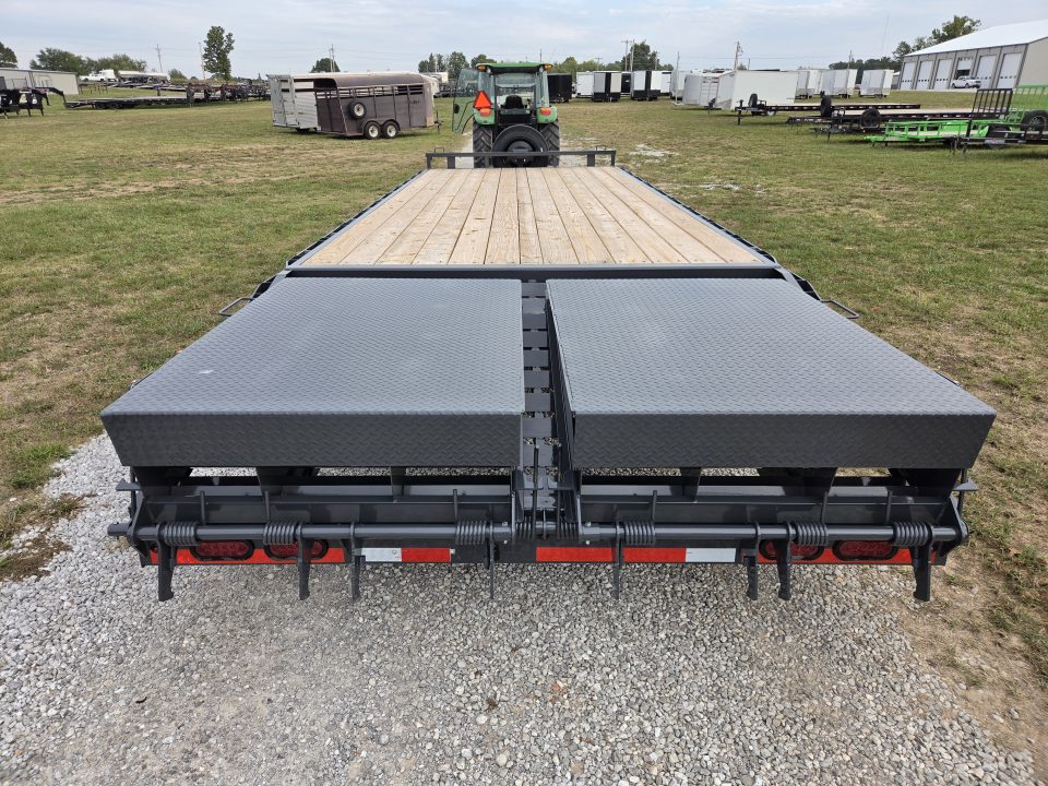 New 2027 Lamar 102X25 TANDEM DECKOVER W/8K AXLES MAX RAMPS & TOOLBOX