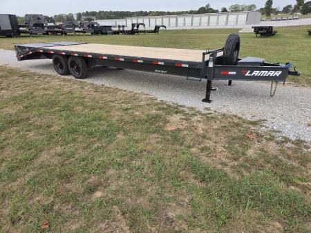 New 2027 Lamar 102X25 TANDEM DECKOVER W/8K AXLES MAX RAMPS & TOOLBOX