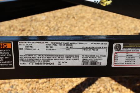 New 2026 5X10 TWISTED PINE Utility Trailer