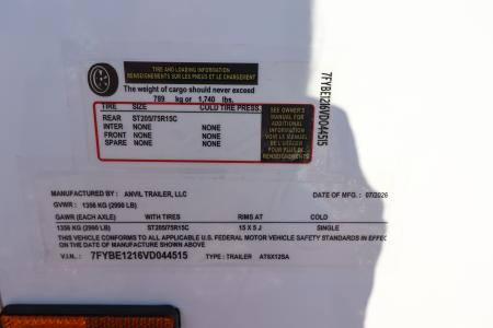 New 2027 6X12 ANVIL Cargo Trailer