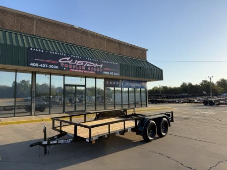 New #268109 2027 TOP HAT LDX 14 X 77 TANDEM AXLE 7K SQUARE TUBE TOP UTILITY