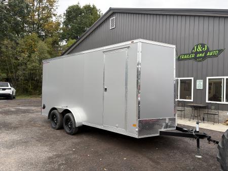 New 2027 Wells Cargo Fasttrac Deluxe 7x16 7' 7K Cargo / Enclosed Trailer with Ramp Door