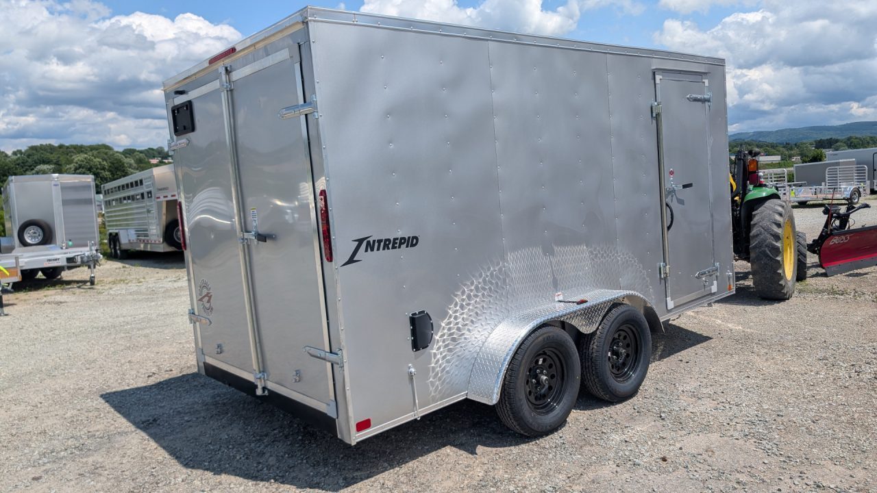 New 2027 Homesteader 7x14 Intrepid V-Nose Cargo Trailer w/ Barn Doors