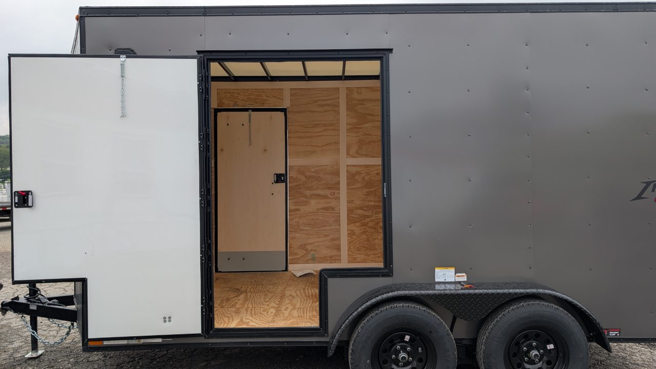 New 2027 Homesteader 7x14 Intrepid V-Nose Cargo Trailer w/ Ramp Door (EZ-EXIT DOOR!!!)
