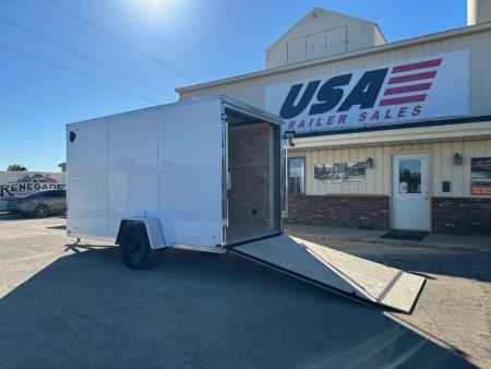 New 2027 US Cargo 6x12 V-Nose 3k w/Barn Doors Cargo / Enclosed Trailer
