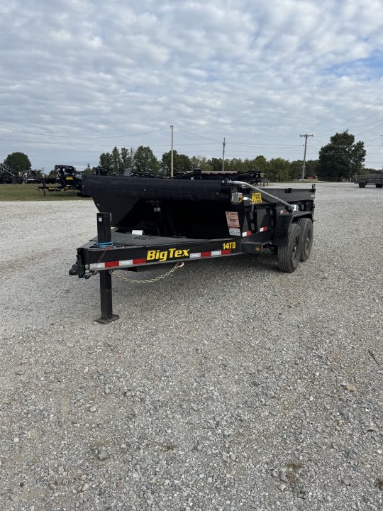 New 2027 Big Tex 83x14 Tandem 15.4K Telescopic Dump w/ 7 Gauge Floor & Slide In Ramps HYDRO JACK SPRING ARM TARP