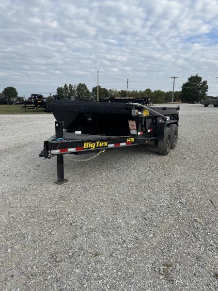 New 2027 Big Tex 83x14 Tandem 15.4K Telescopic Dump w/ 7 Gauge Floor & Slide In Ramps HYDRO JACK SPRING ARM TARP