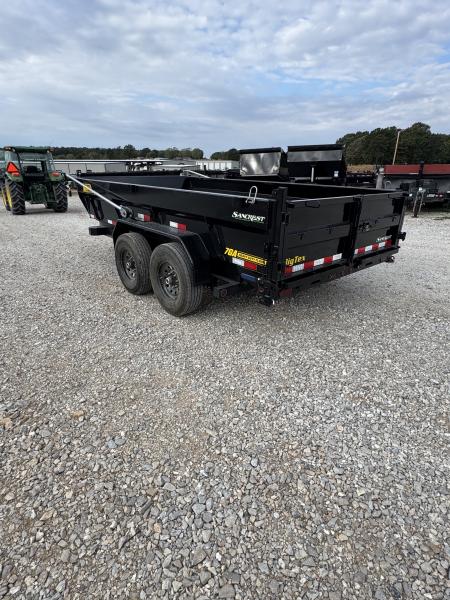 New 2027 Big Tex 83x14 Tandem 15.4K Telescopic Dump w/ 7 Gauge Floor & Slide In Ramps HYDRO JACK SPRING ARM TARP