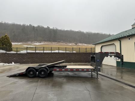 New Diamond C 24' Gooseneck Hydraulic Dampening Tilt (HDT 210)