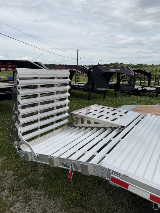 New 2027 EBY 24'6" TRADESMAN Aluminum HD DECKOVER Trailer w/ 50/50 Fold Flat or Stand Up Wedge Ramp w/ 8K AXLES