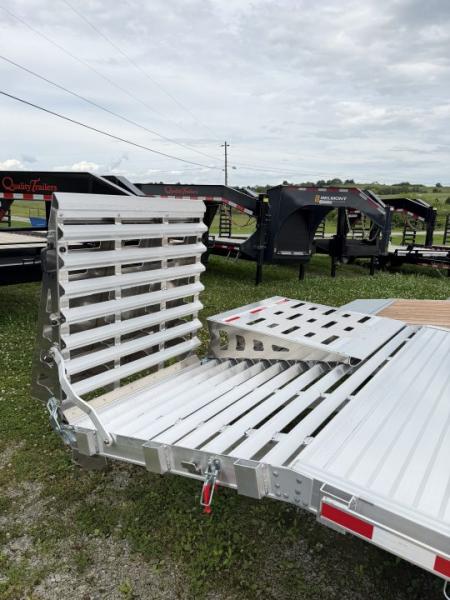 New 2027 EBY 24'6" TRADESMAN Aluminum HD DECKOVER Trailer w/ 50/50 Fold Flat or Stand Up Wedge Ramp w/ 8K AXLES