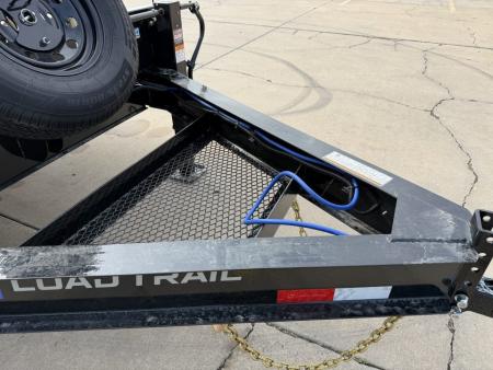 New #396130 2027 LOAD TRAIL PS 24 X 102 BUMPER PULL 14K DECK OVER W/ MAX RAMPS & SPARE TIRE