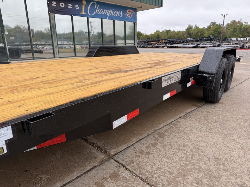 New #013543 2027 LOAD TRAIL CH 20 X 83 TANDEM AXLE 10K WOOD FLOOR CAR HAULER W/ SLIDE IN RAMPS