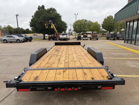 New #013543 2027 LOAD TRAIL CH 20 X 83 TANDEM AXLE 10K WOOD FLOOR CAR HAULER W/ SLIDE IN RAMPS
