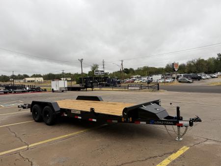 New #013543 2027 LOAD TRAIL CH 20 X 83 TANDEM AXLE 10K WOOD FLOOR CAR HAULER W/ SLIDE IN RAMPS