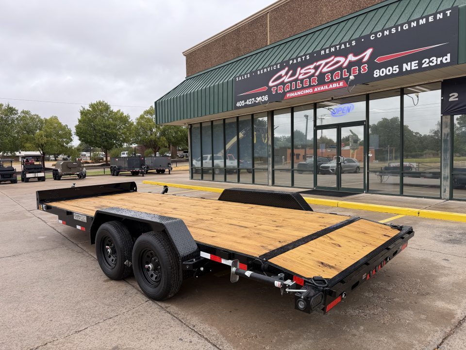 New #011556 2026 LOAD TRAIL CH 20 X 83 TANDEM AXLE 10K WOOD FLOOR CAR HAULER W/ SLIDE IN RAMPS