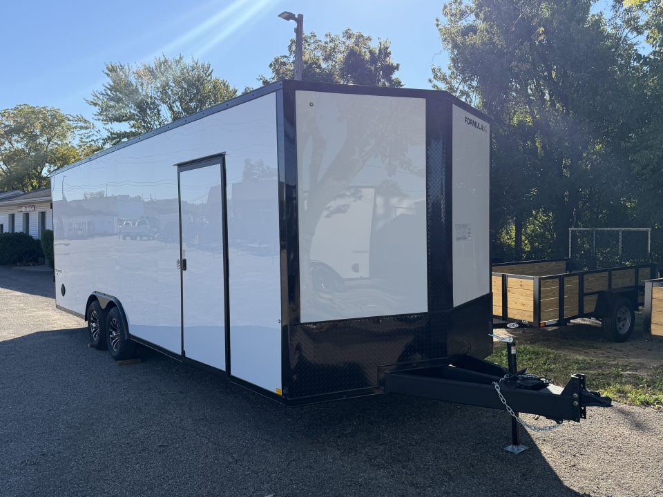 New 2027 8.5 x 24 Formula Conquest Enclosed Trailer 10k GVW 7ft interior - BLACK OUT TRIM