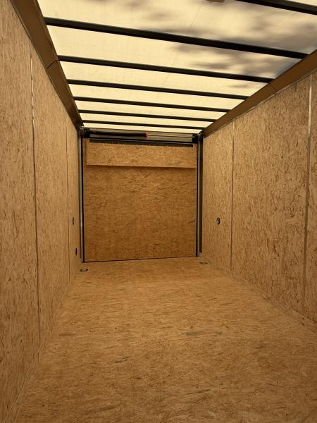 New 2027 FORMULA TRAILERS 7 x 16 Cargo / Enclosed Trailer with 7ft Interior with Ramp Door - UPGRADED MODEL - BLACK OUT