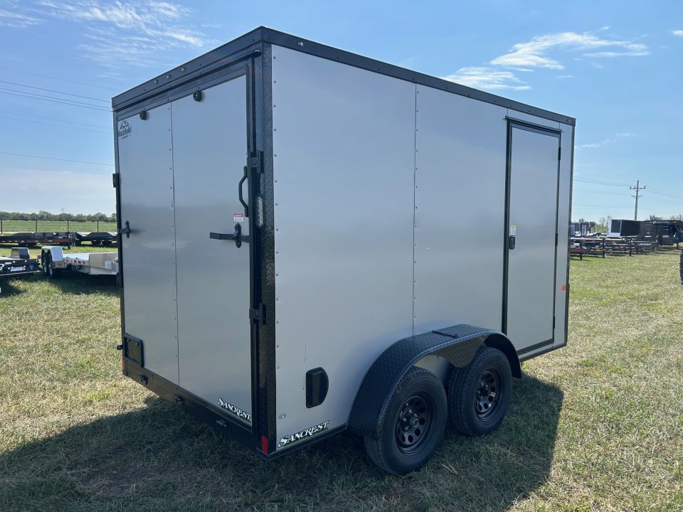 New 2027 Rock Solid 7x12 Tandem 7K Cargo w/ Ramp Door, 7' Interior Height, & .080 Exterior