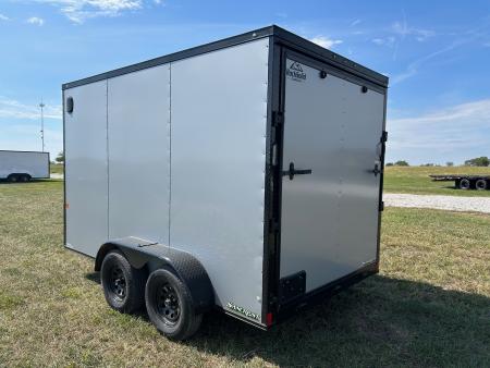 New 2027 Rock Solid 7x12 Tandem 7K Cargo w/ Ramp Door, 7' Interior Height, & .080 Exterior