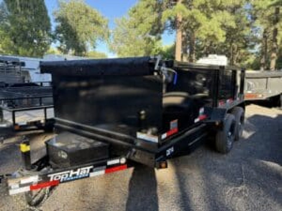 New 2027 Top Hat Trailers 14X83" DE14 3' Sides Dump Trailer