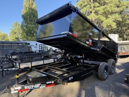 New 2027 Top Hat Trailers 14X83  DE14 3' Sides Dump Trailer
