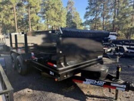 New 2027 Top Hat Trailers 14X83" DE14 3' Sides Dump Trailer